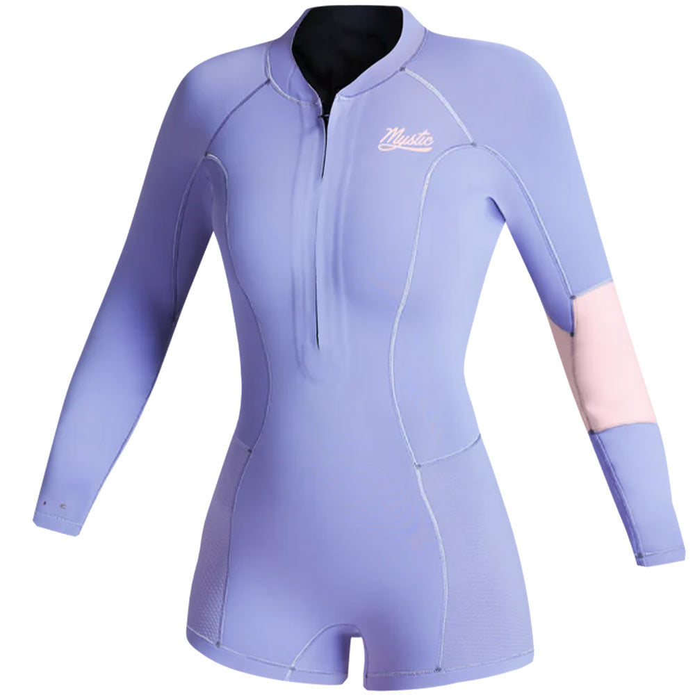 Women's 2/2mm Lunar Longarm Shorty Frontzip Pastel Lilac Wetsuit 2023