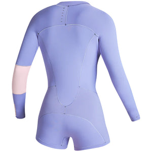 Women's 2/2mm Lunar Longarm Shorty Frontzip Pastel Lilac Wetsuit 2023