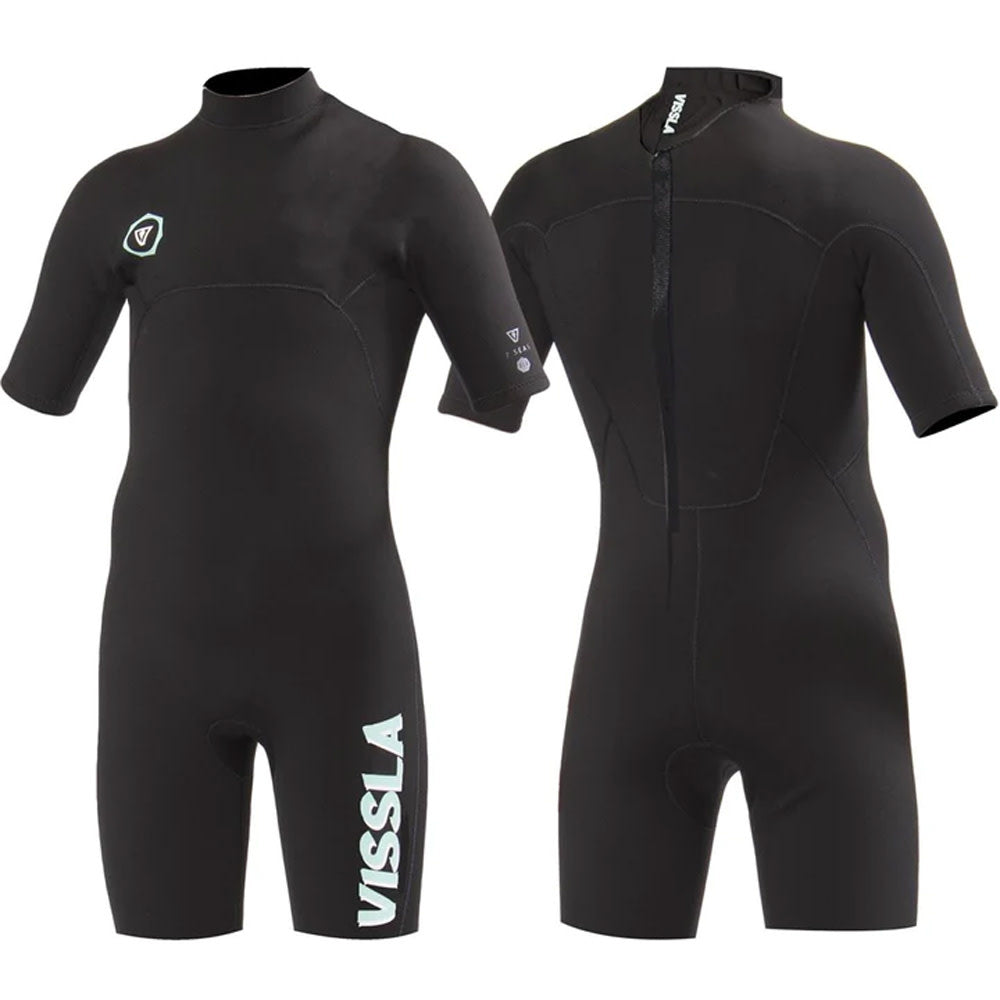 Boys 2mm Flat Lock Spring Shorty Wetsuit