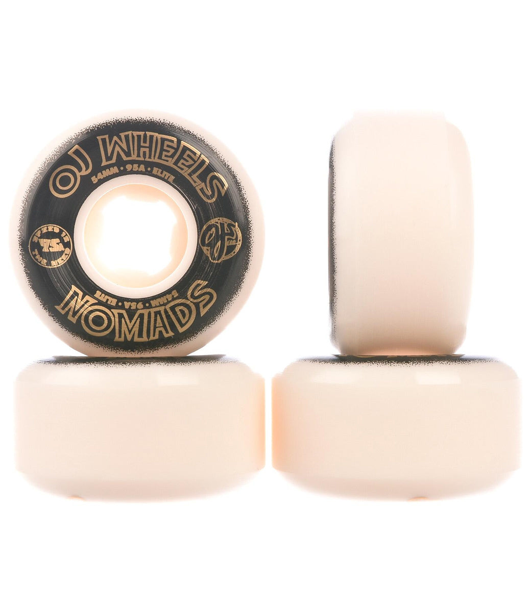 Elite Nomads 57mm 95A White Skateboard Wheels