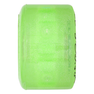 60mm 78a  Light Ups OG Slime Green Glitter Skateboard Wheels