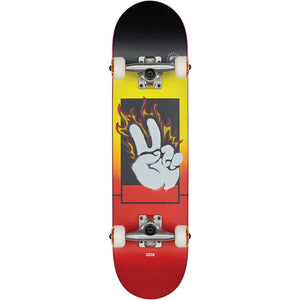 Kids 7.0" Alight Mini Black Maple Red Skateboard Complete