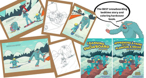 Learning to Snowboard- A Yeti Story Hard Cover Book (English)