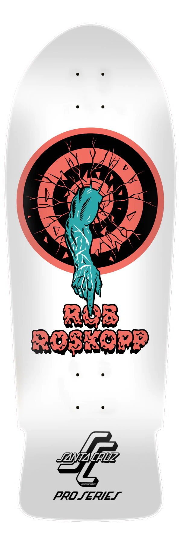 10.35" Roskopp One White Reissue Skateboard Deck 2024