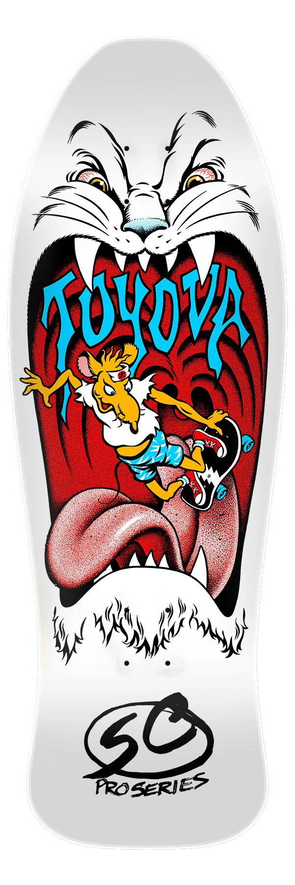 10.4" Toyoda White Reissue Skateboard Deck 2024