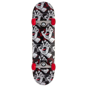 7.5" Sequence Hand Micro Sk8 Complete Skateboard Black Grey