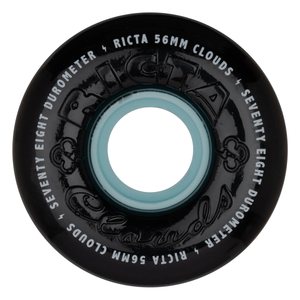 78A Clouds Black/Blue All Terrain Skateboard Wheels 2024