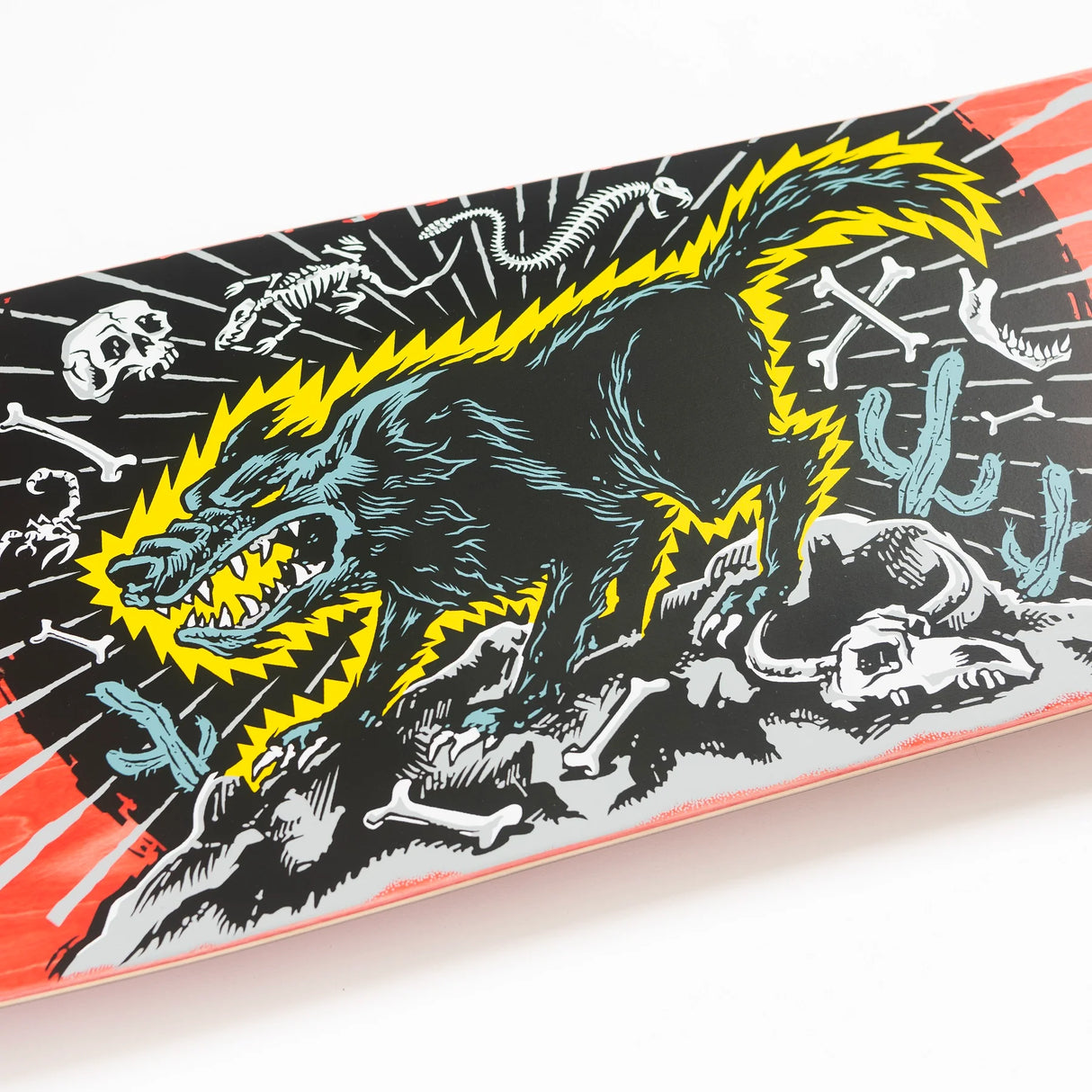 9.28" Kendall Wolf Red Reissue Skateboard Deck 2024