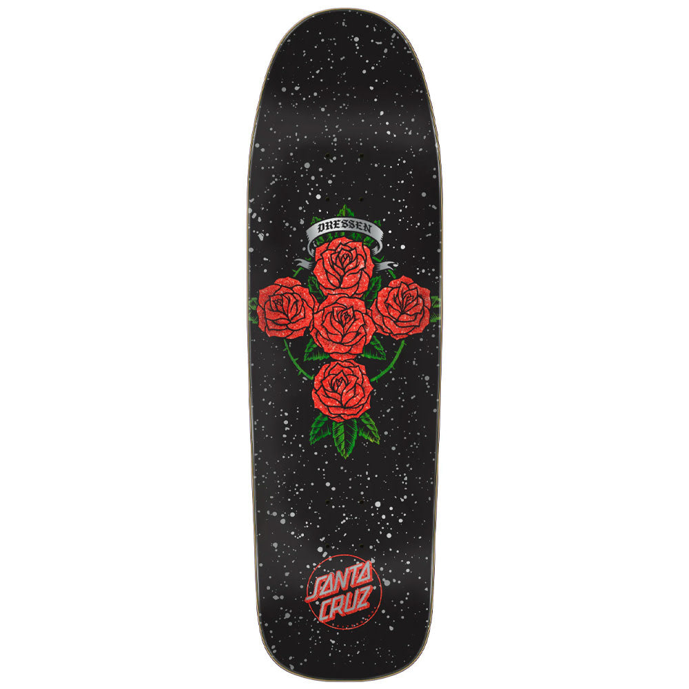 9.3" Dressen Rose Cross Shaped Skateboard Deck