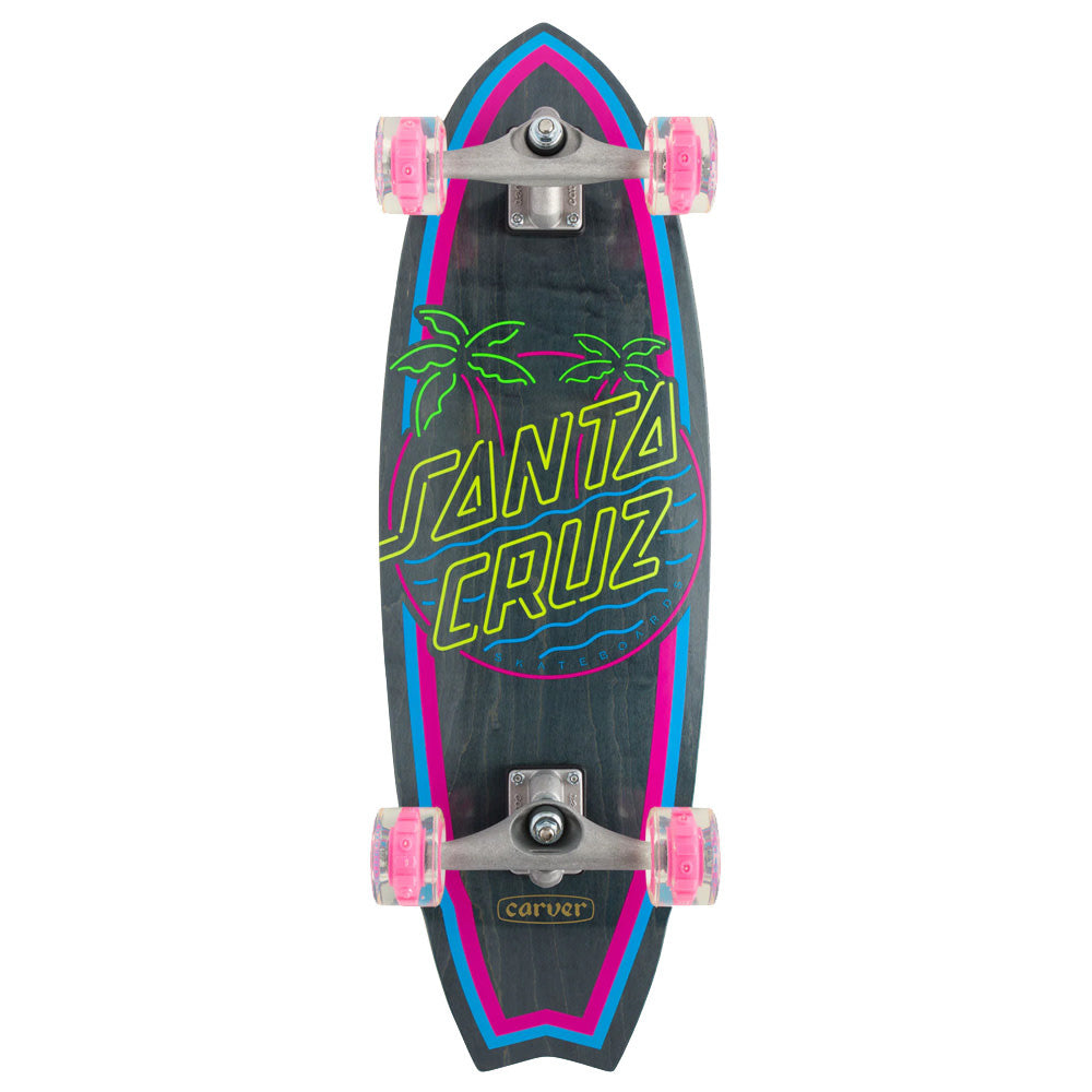 9.85" Glow Dot Shark Carver Surfskate Complete 2023