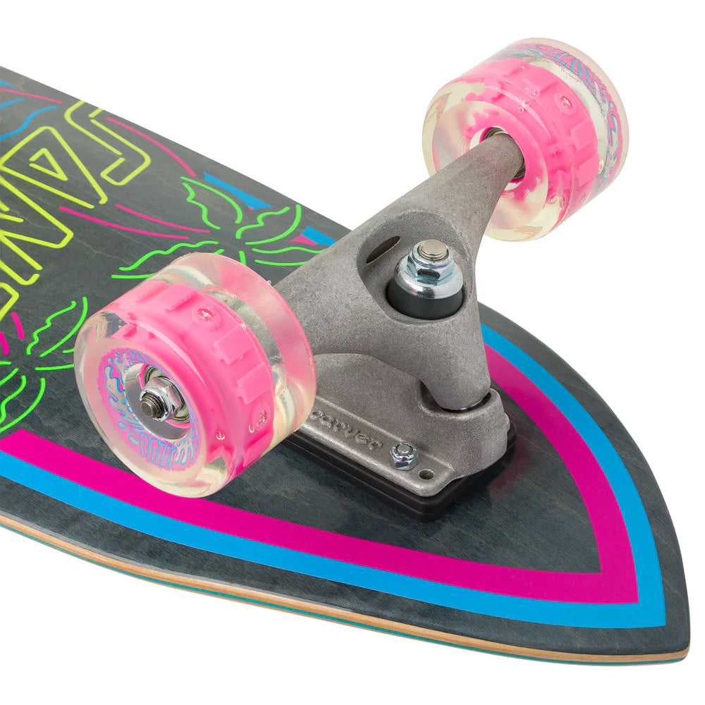 9.85" Glow Dot Shark Carver Surfskate Complete 2023