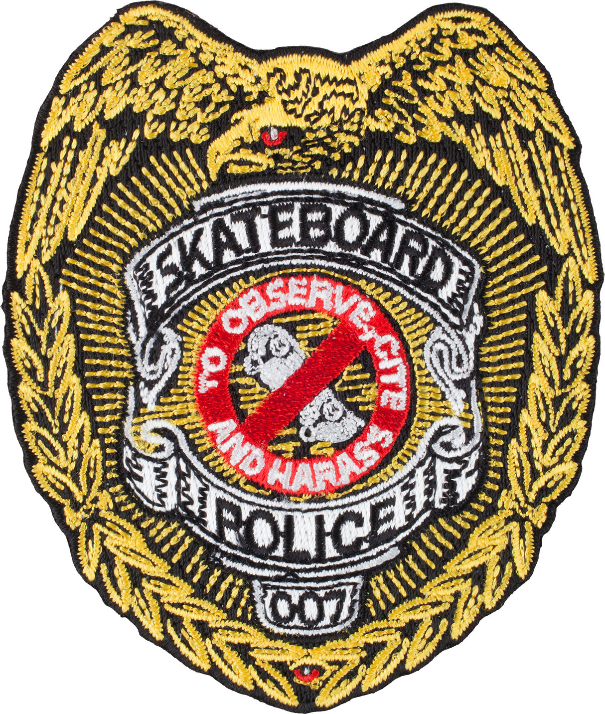 Skateboard Police Clothing Patch