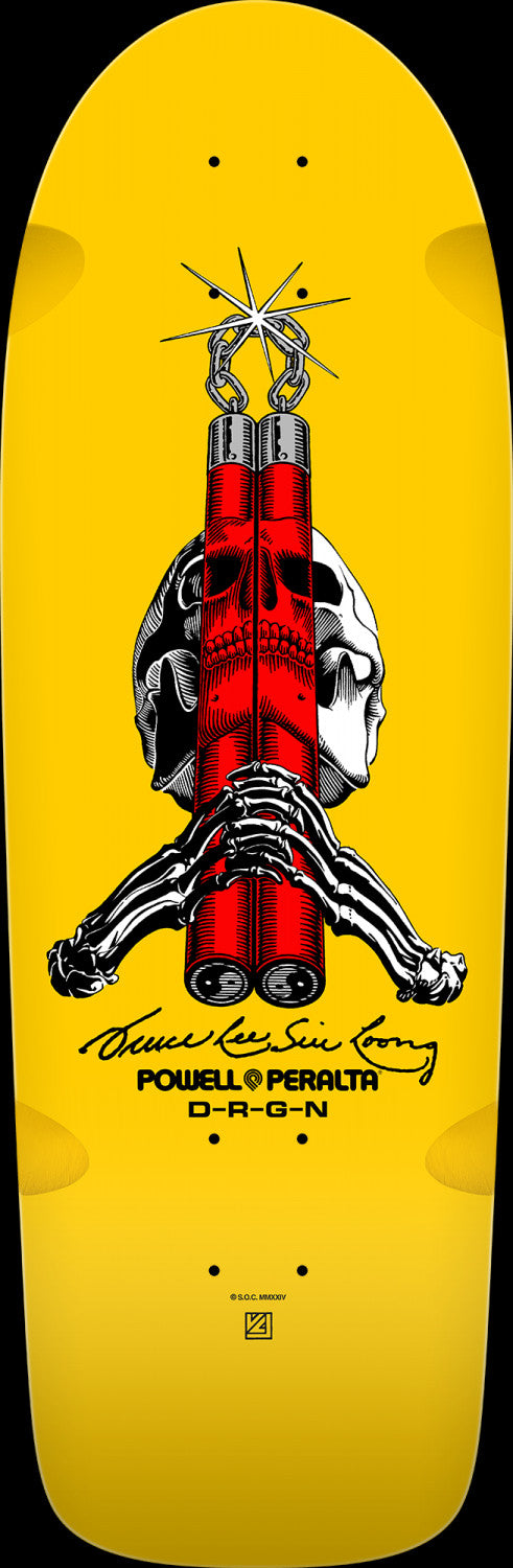 Skull & Nunchucks Bruce Lee Collab Skateboard Deck