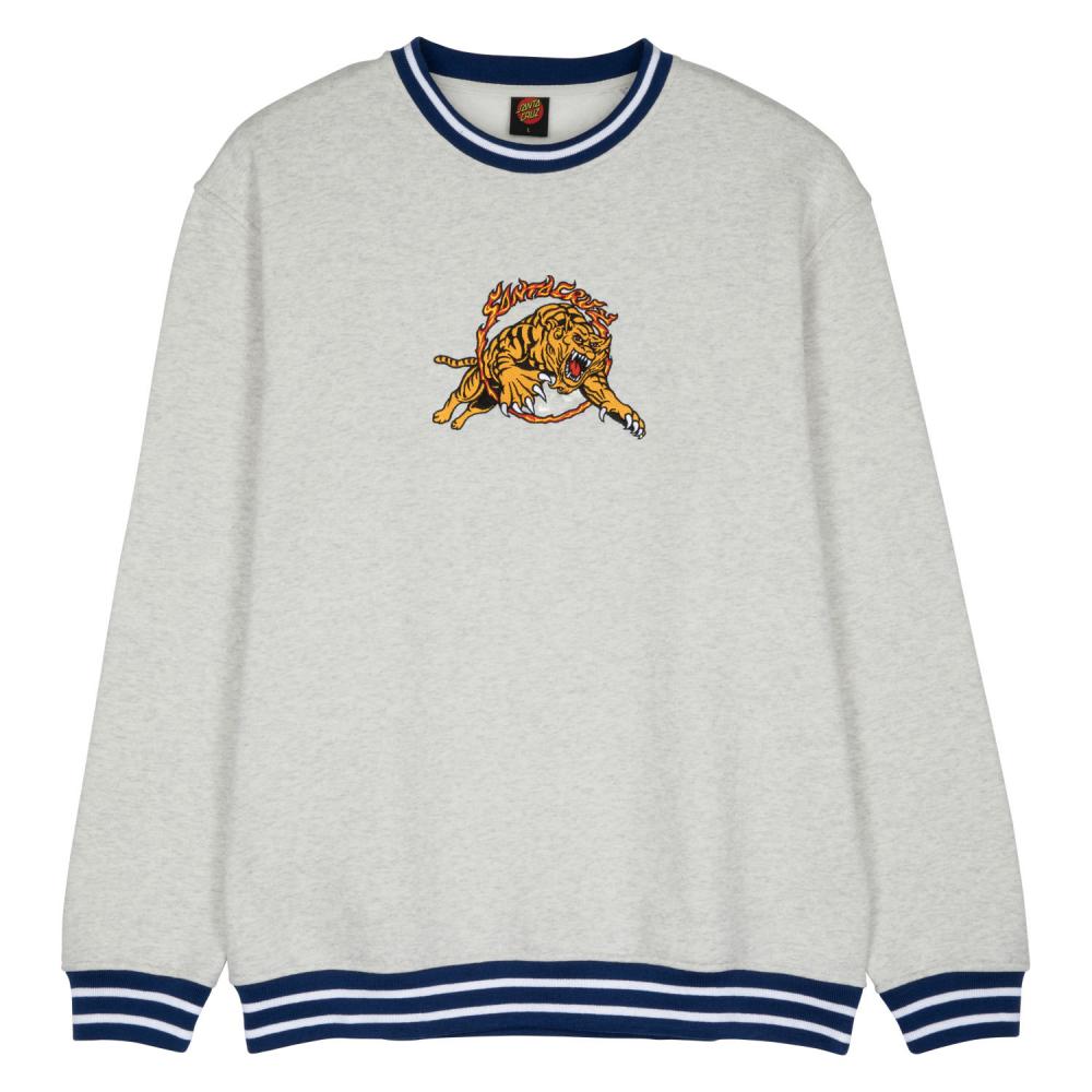 Salba Tiger Simplifed Front	Crew Sweater