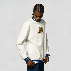 Salba Tiger Simplifed Front	Crew Sweater