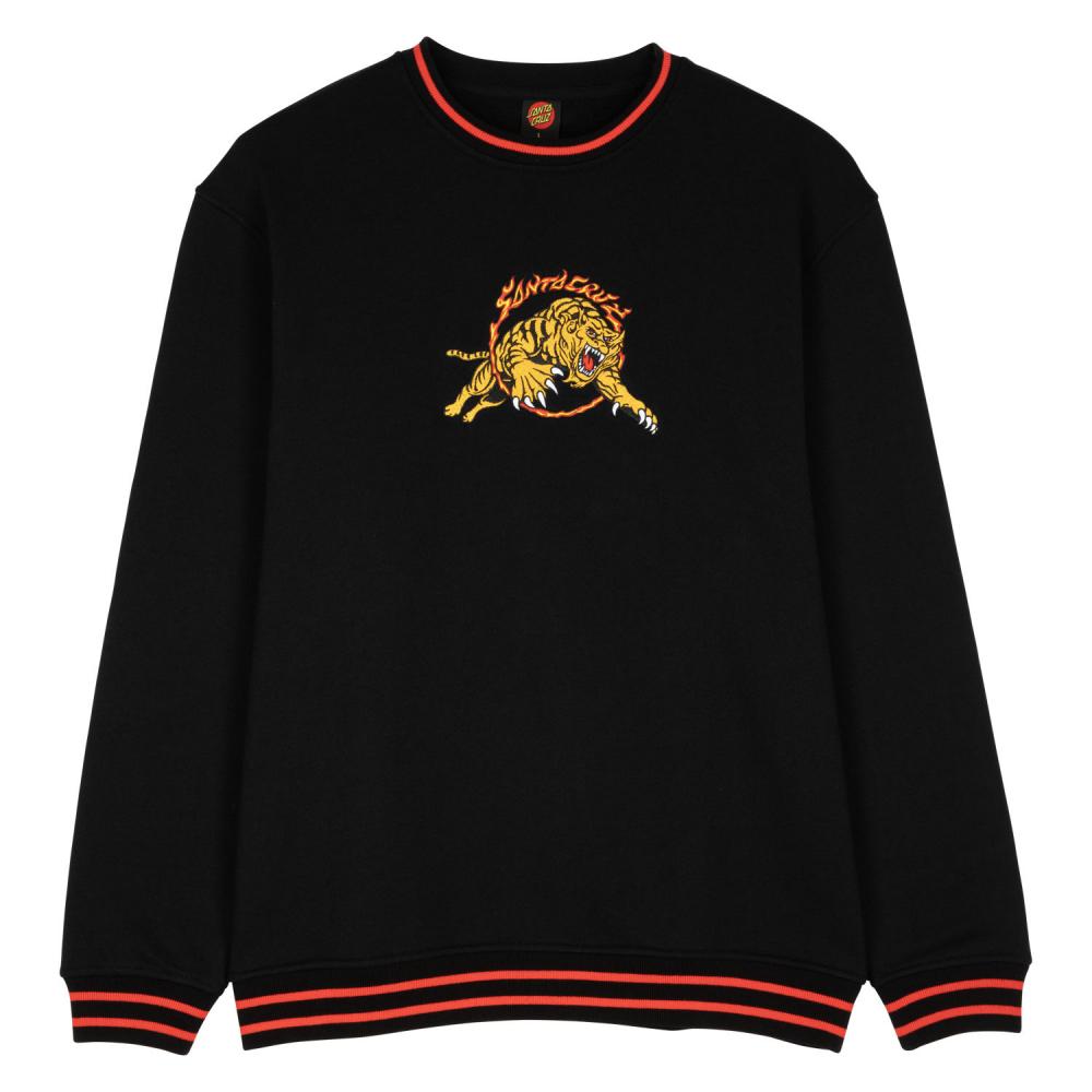 Salba Tiger Simplifed Front	Crew Sweater