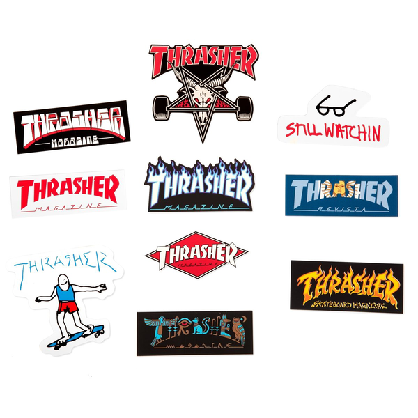 Thrasher Assorted Sticker (Pack of 10)