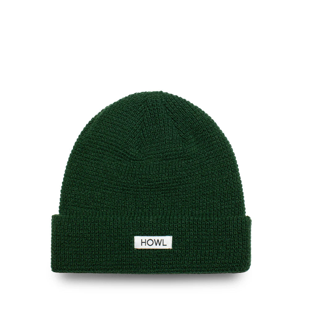 Waffle Dark Green Beanie