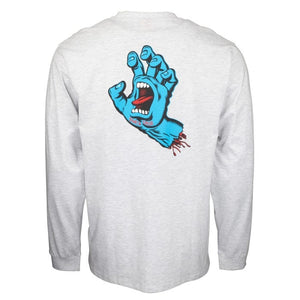 Screaming Hand Chest Athletic Heather Longsleeve T-Shirt