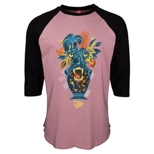 Tom Asta Cosmic Eyes Basebal Longsleeve T-Shirt - Black/Washed Grape