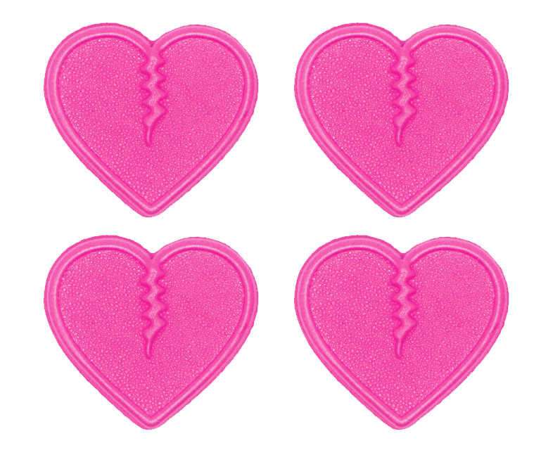 Mini Hearts 4 Pack Snowboard Traction Pads 2023