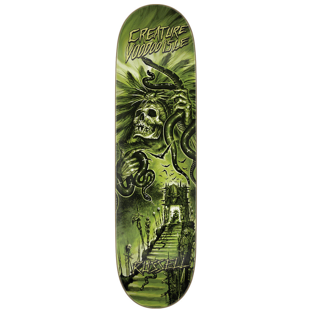 8.5" Russell Voodoo Isle 2 VX Everslick Pro Series Skateboard Deck 2023