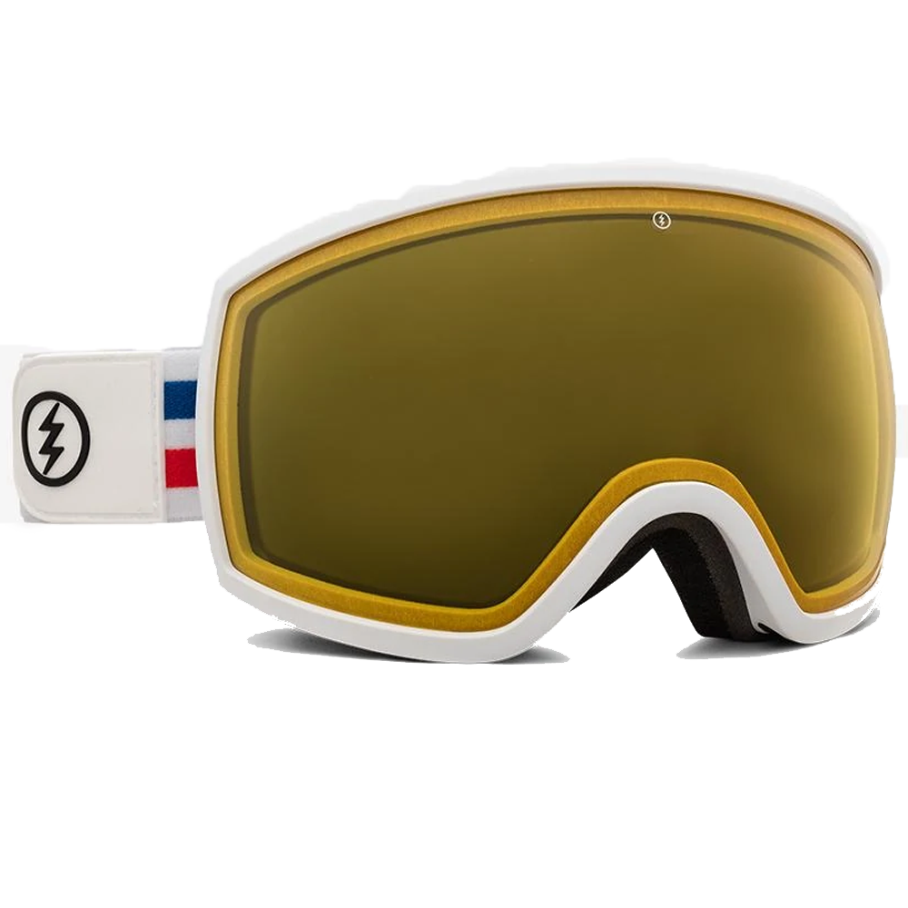 EG2-T Old Glory - Yellow  Bonus Silver Chrome Lens Snowboard Goggle