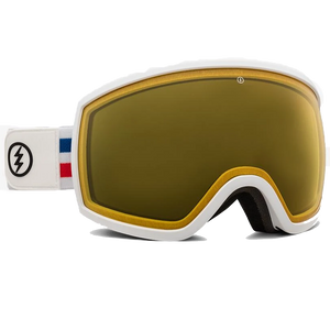 EG2-T Old Glory - Yellow  Bonus Silver Chrome Lens Snowboard Goggle