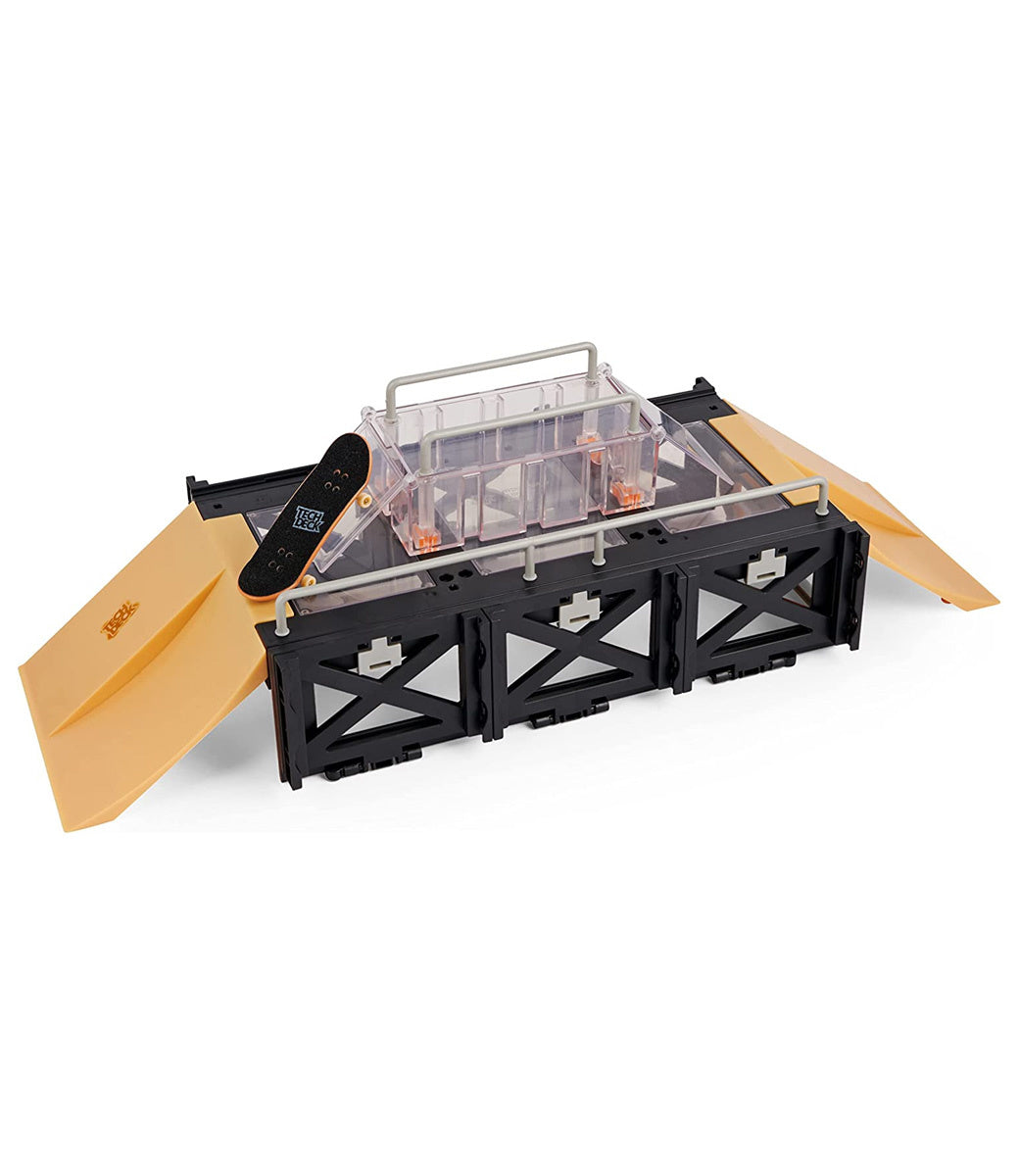 Play and Display Transforming Ramp Set and Carrying Case +  Element Fingerboard