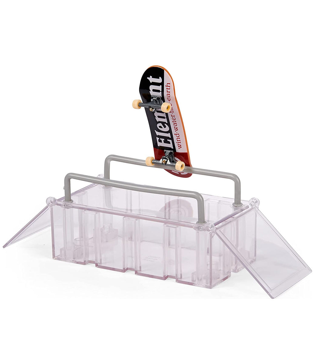 Play and Display Transforming Ramp Set and Carrying Case +  Element Fingerboard