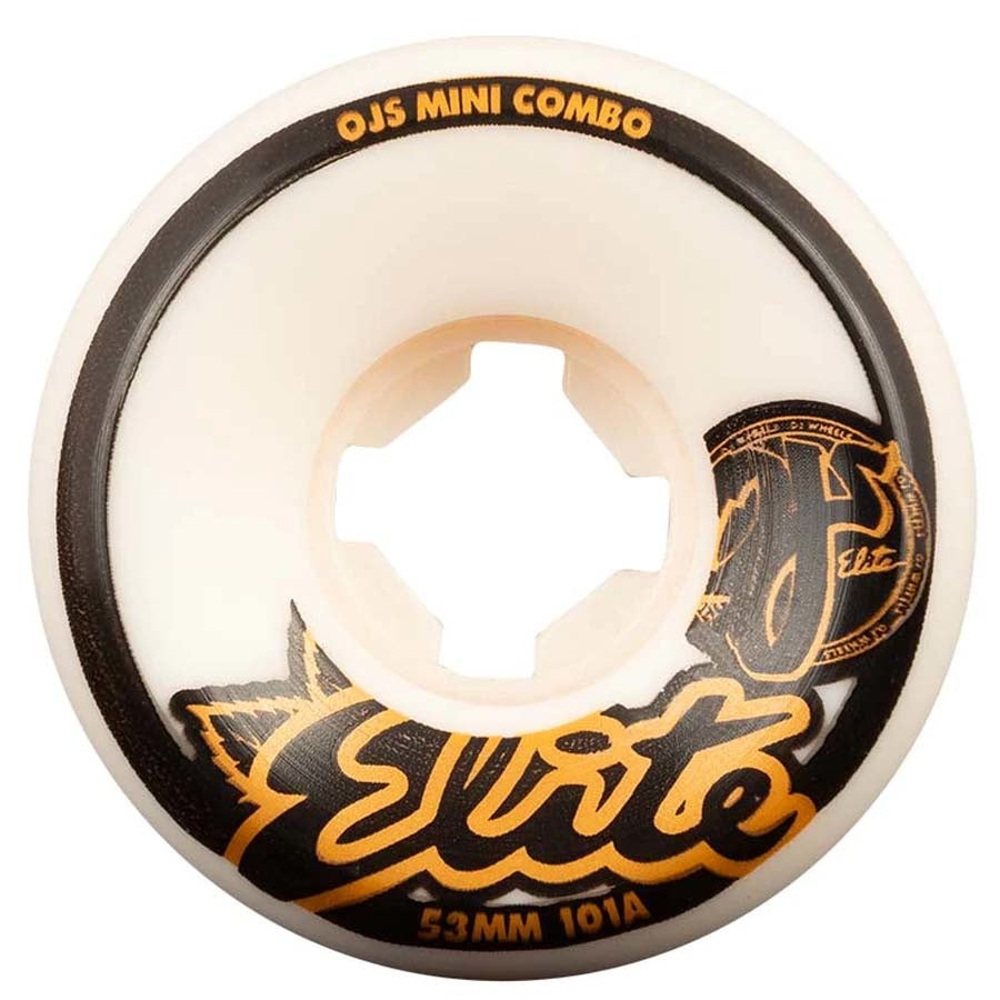 Elite Mini Combo II 53 MM 101A White Skateboard Wheels