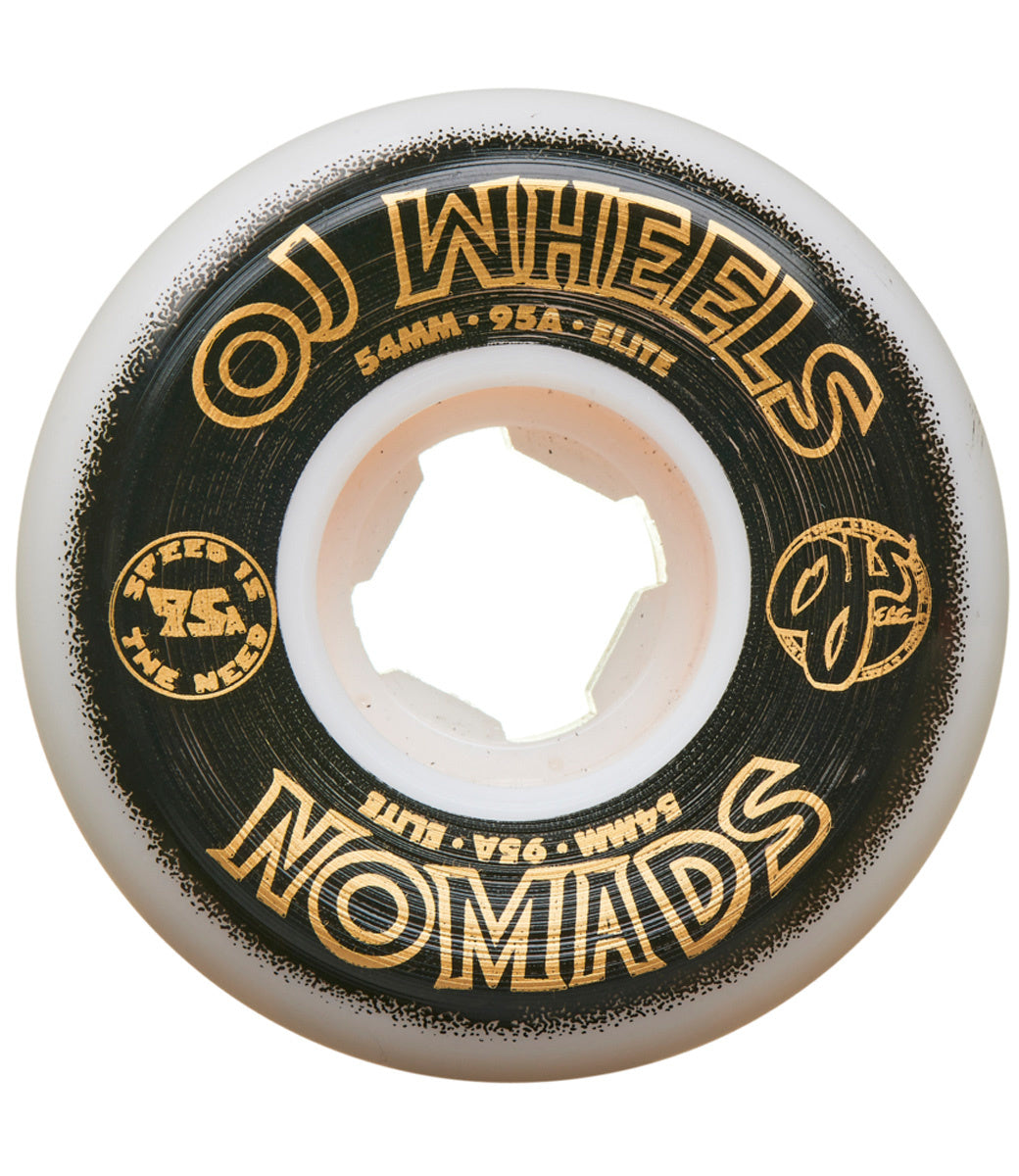 Elite Nomads 54mm 95A White Wheels