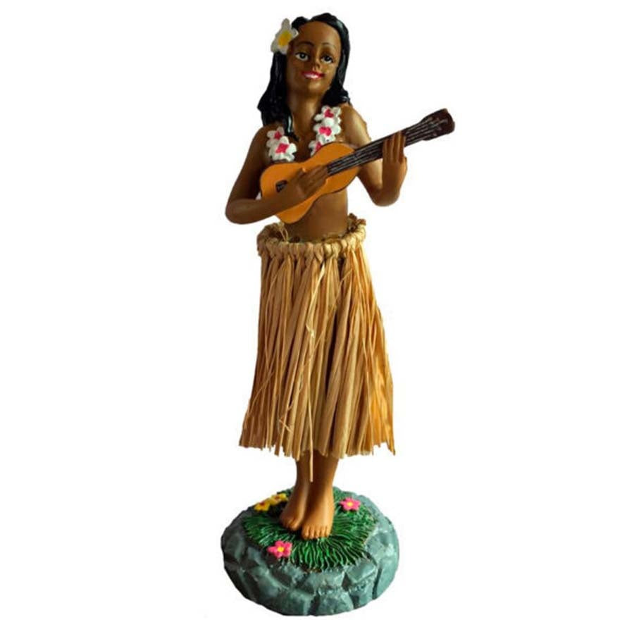 Hawaiian Hula Girl Dashboard Doll