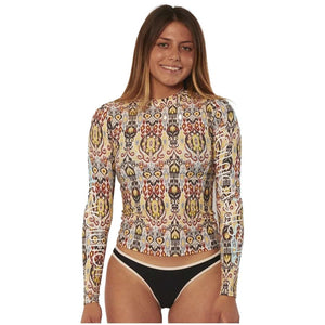 Women's Ikat Sandbar Rashguard Pina