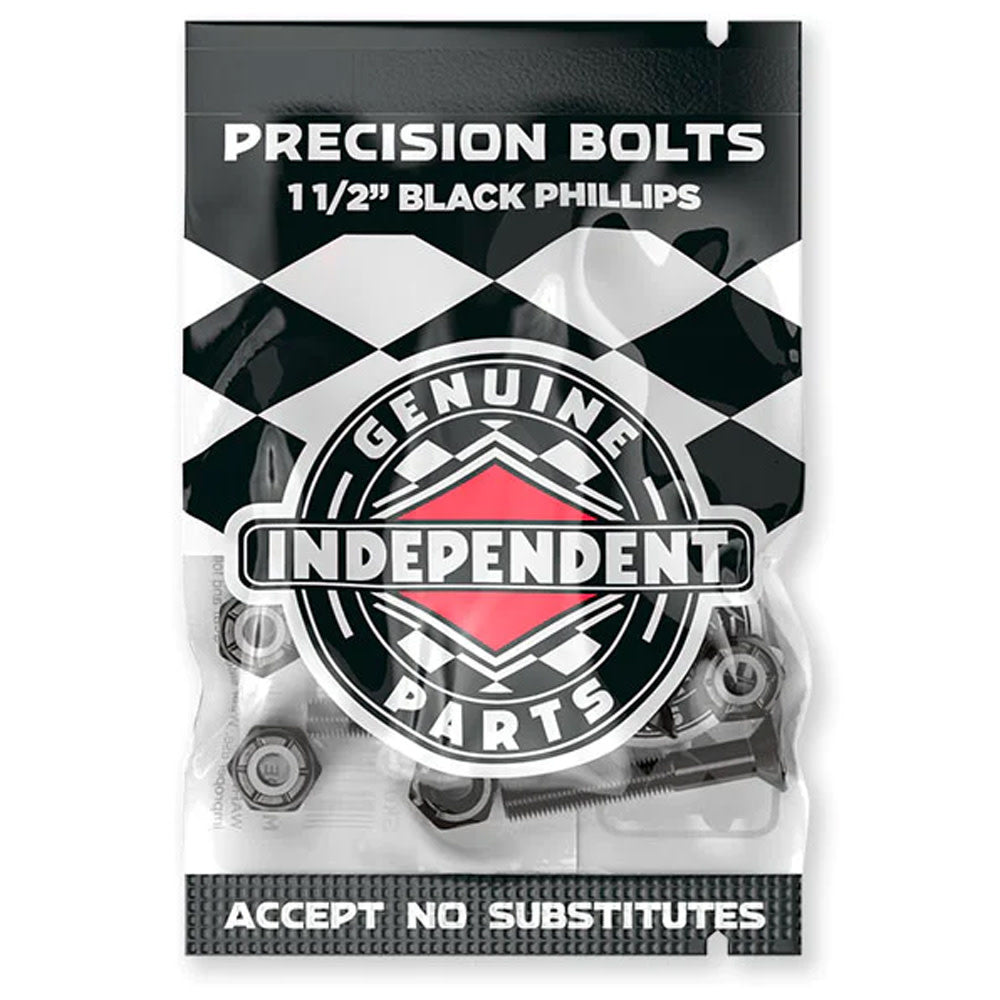 Genuine Parts 1.5" Phillips Hardware 8pack Black