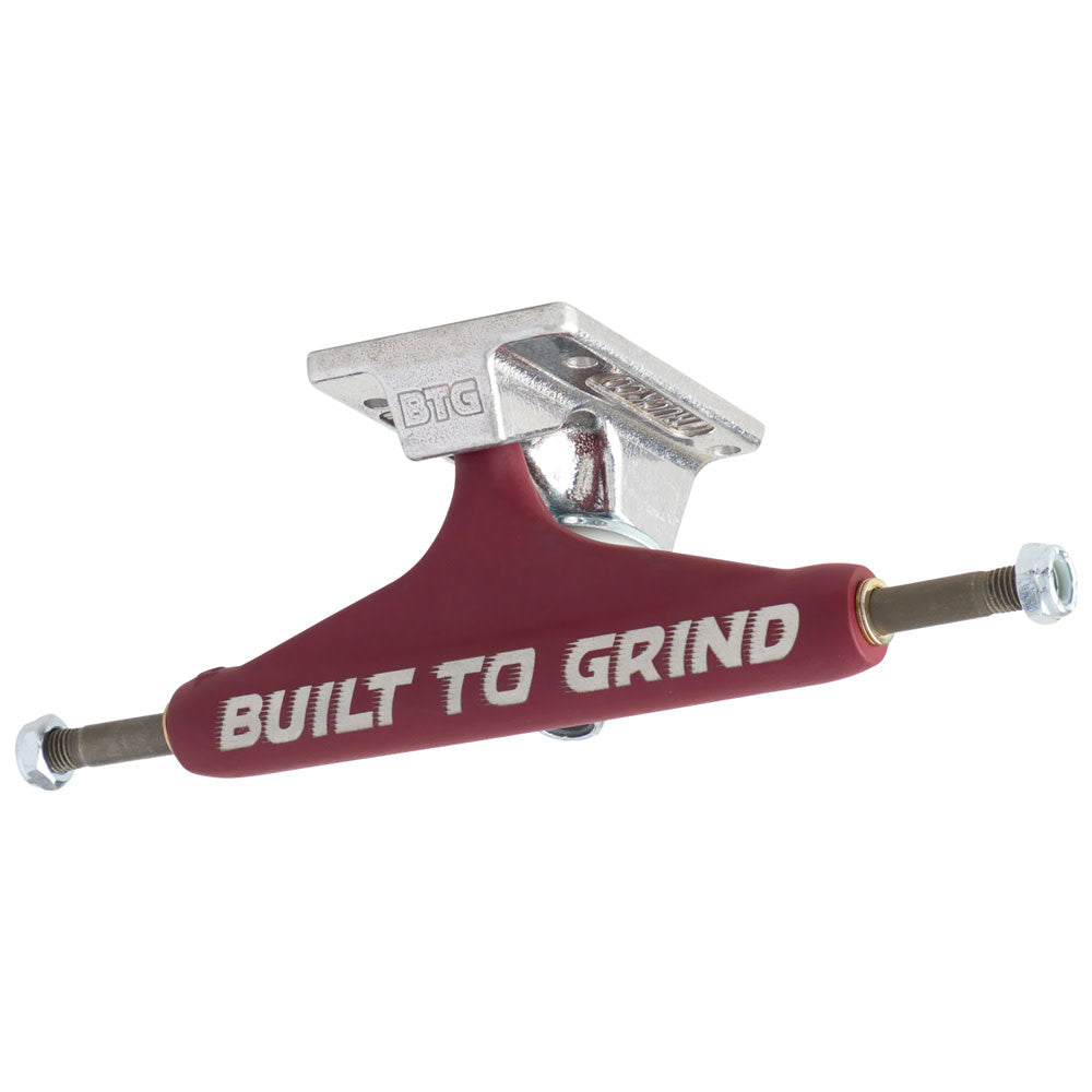 Stage 11 BTG Speed Burgundy Silver Standard Skateboard Trucks