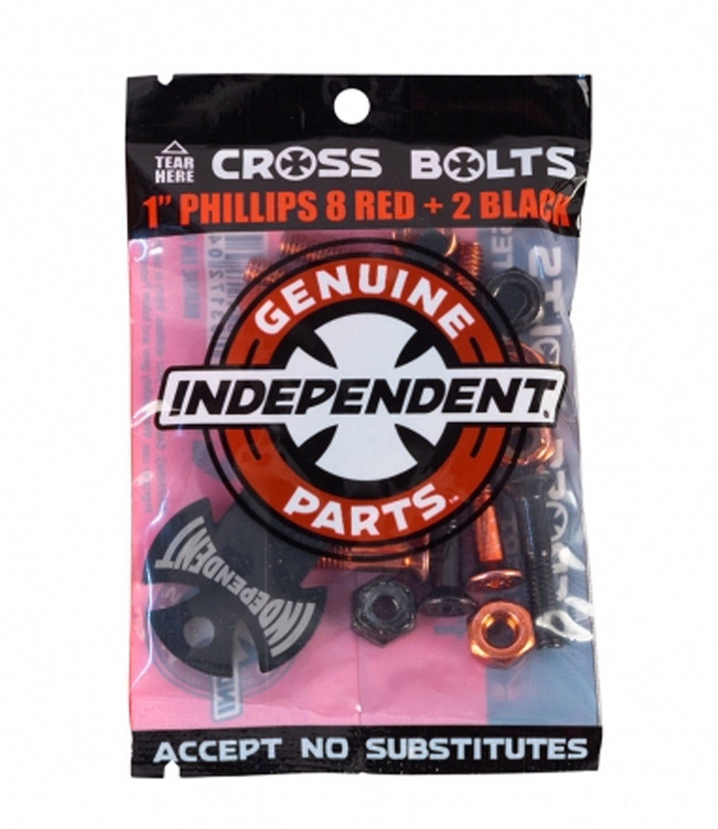 Genuine Parts 1" Phillips Hardware 10pack with tool Red/Black