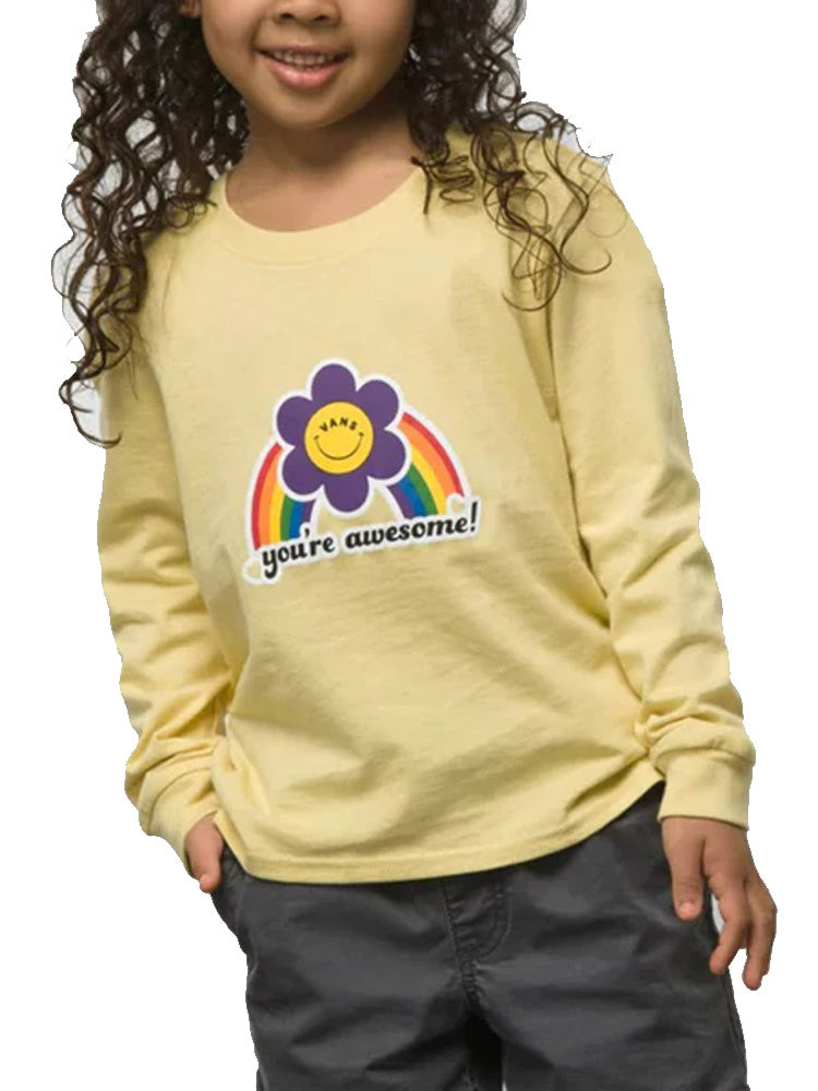 Kids Radically Happy Long Sleeve T-Shirt Raffia 2022