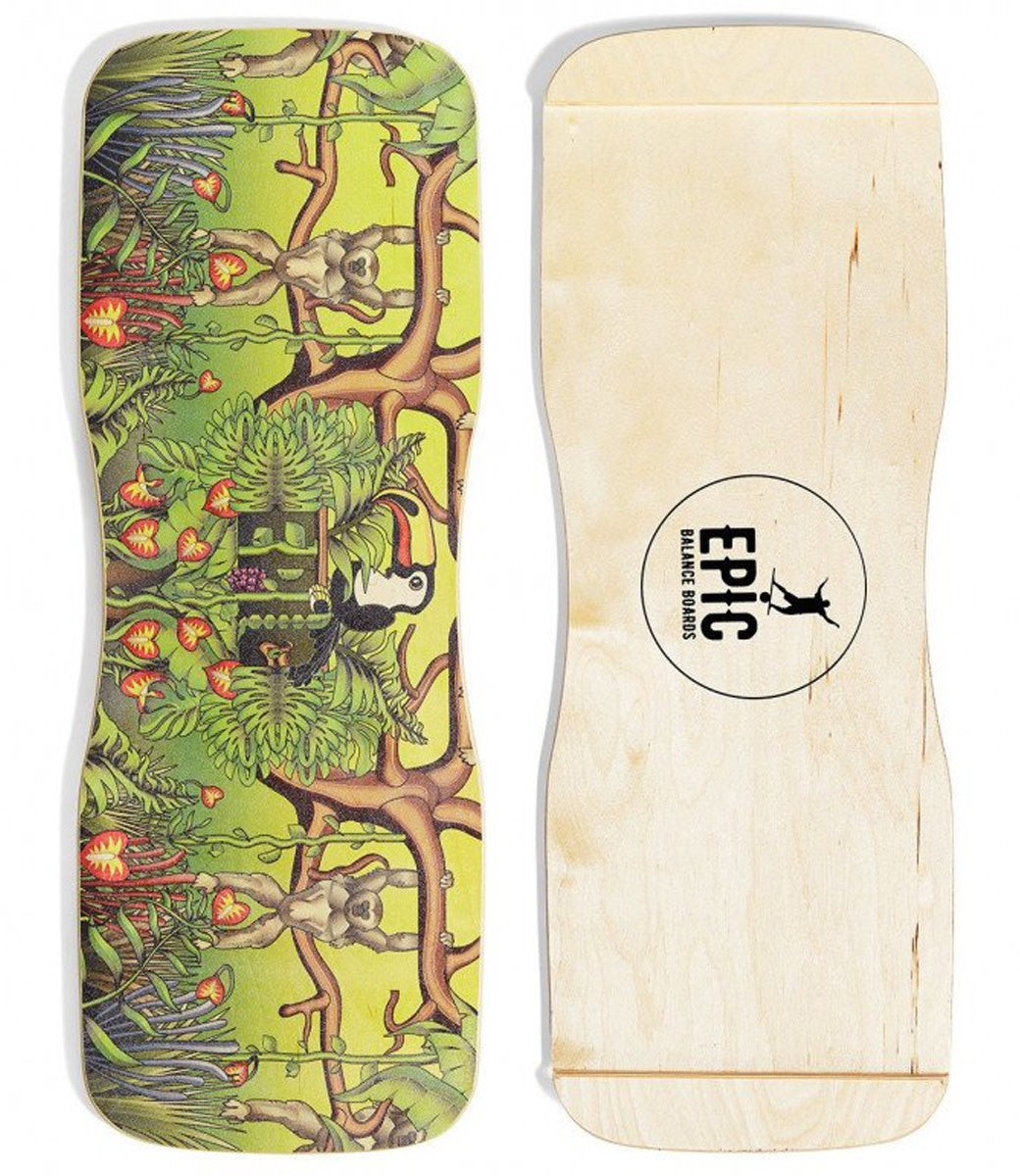 Jungle Retro Balance Board + Roller