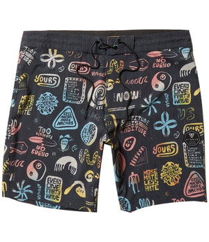 More Mate Less Hate 17.5" Boardshort Multicolor