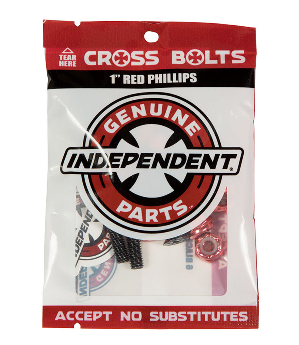 Genuine Parts 1" Phillips Hardware 9pack Black/Red