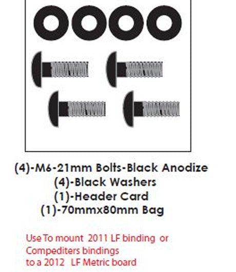 M6 21Mm Metric Board Bolts (4)