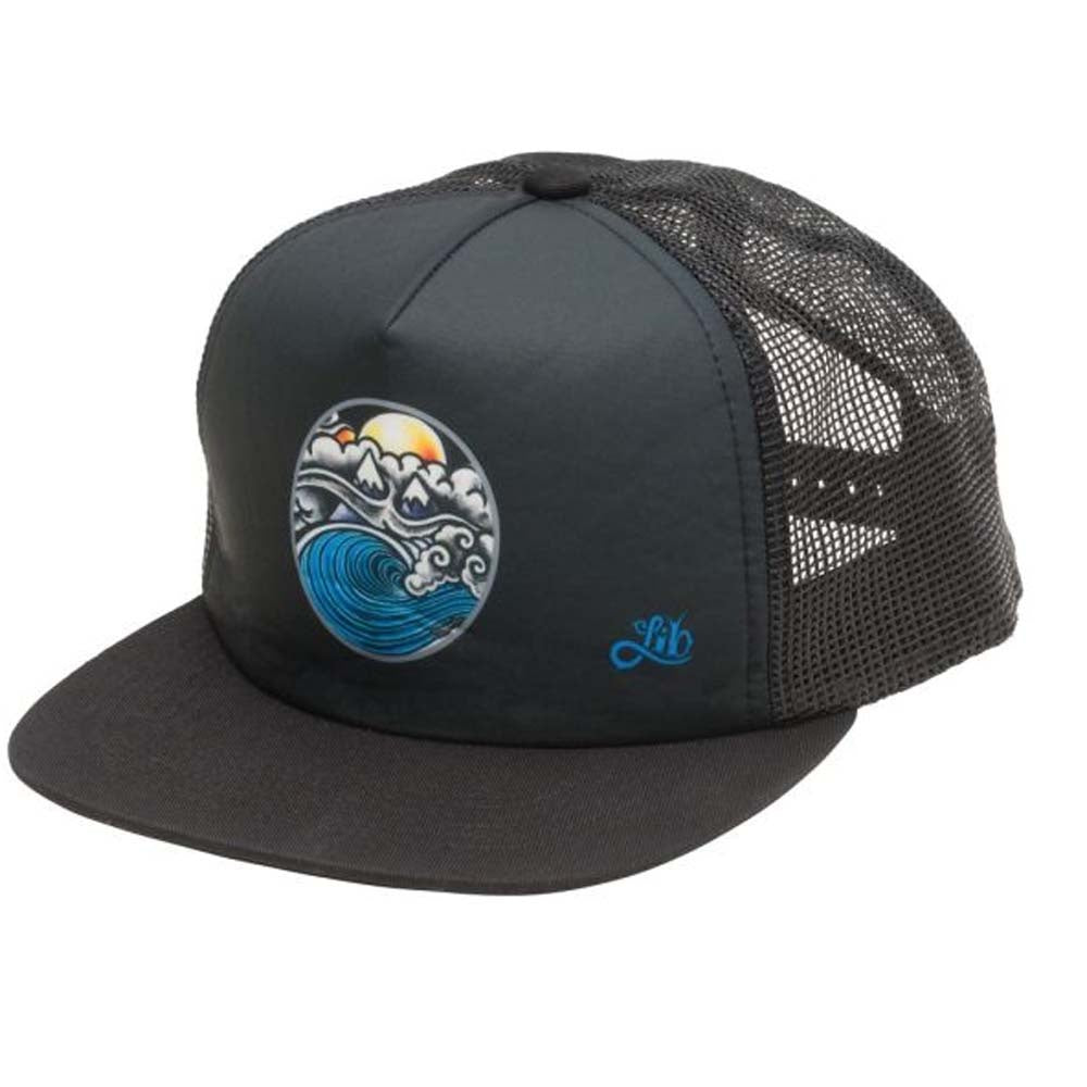 Jamie Lynn Wave Black Trucker Snap Back Cap 2024