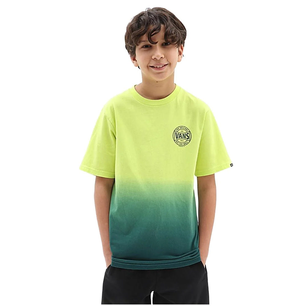 Kids Dip Dye Lime Punch Deep Teal T-Shirt 2022