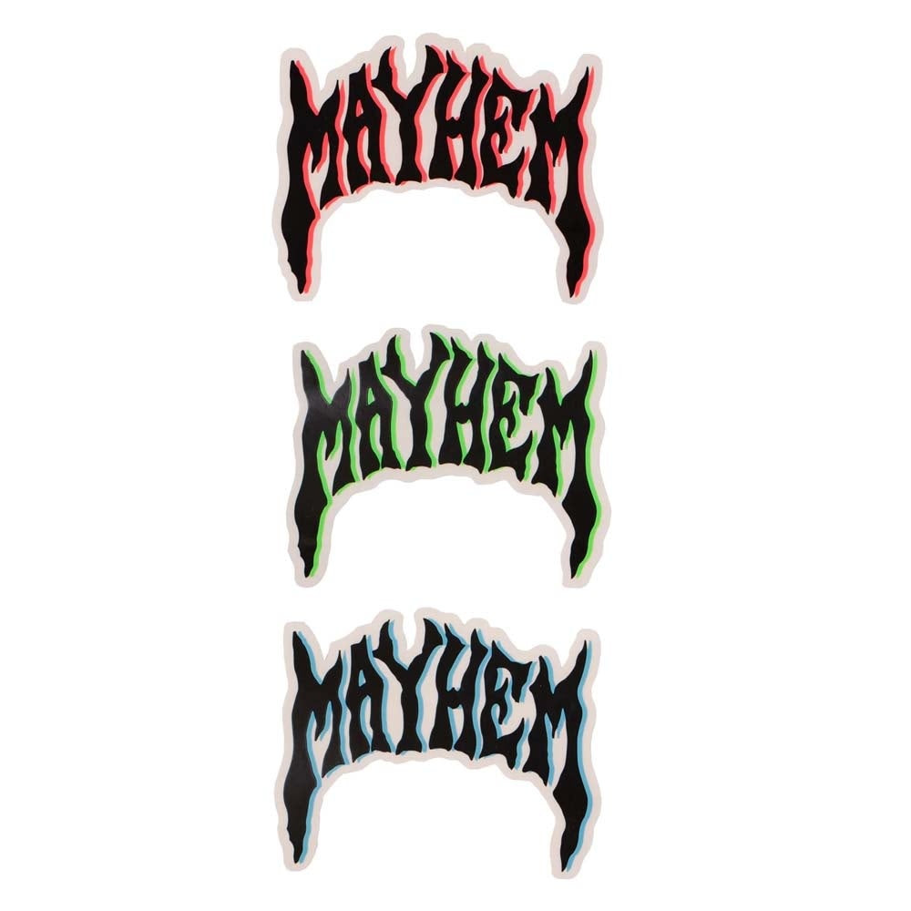 Retro Mayhem Surf Sticker (3Pack)