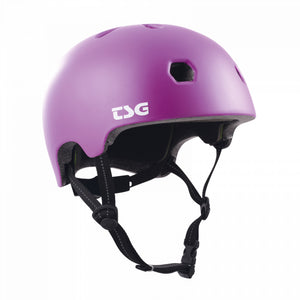 Meta Solid Color Satin Purple Magic Skateboard Helmet