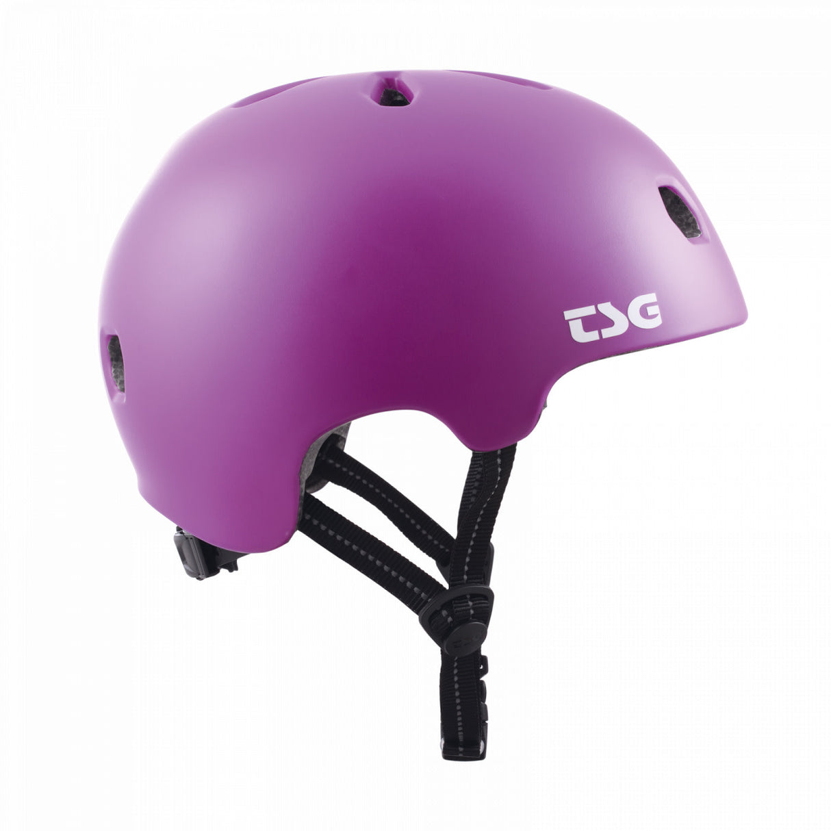 Meta Solid Color Satin Purple Magic Skateboard Helmet