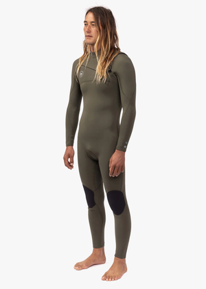 3/2 mm 7 Seas Full Chest Zip Army Green Wetsuit 2024