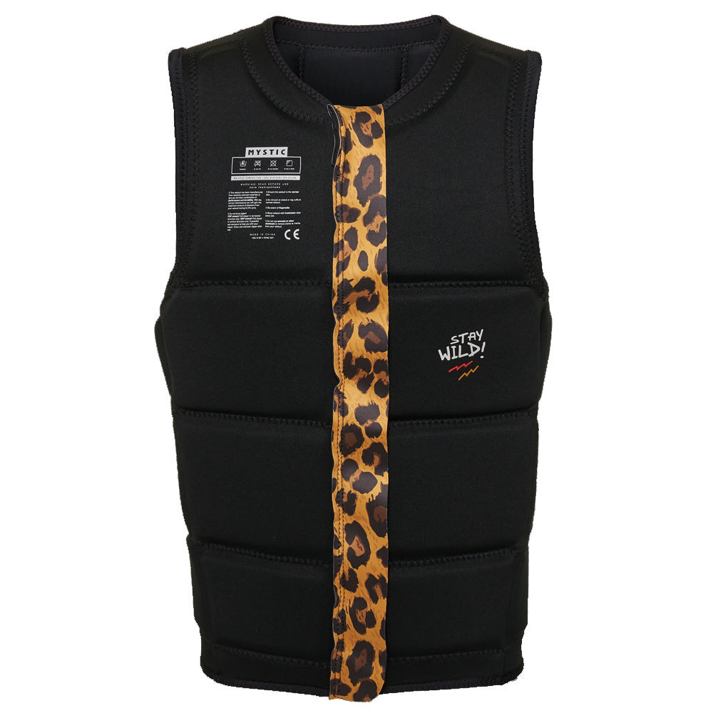 Women's Zuupack Black Fzip Wakeboard Impact Vest 2022