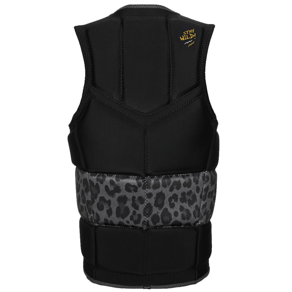 Women's Zuupack Black Grey Fzip Wakeboard Impact Vest 2023